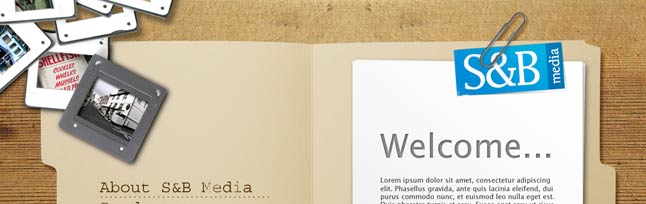 S & B Media Corporate Web Site Thumbnail